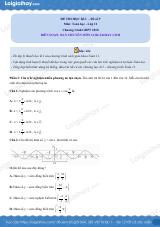 Đề thi học kì 1 Toán 11 - Đề số 9
